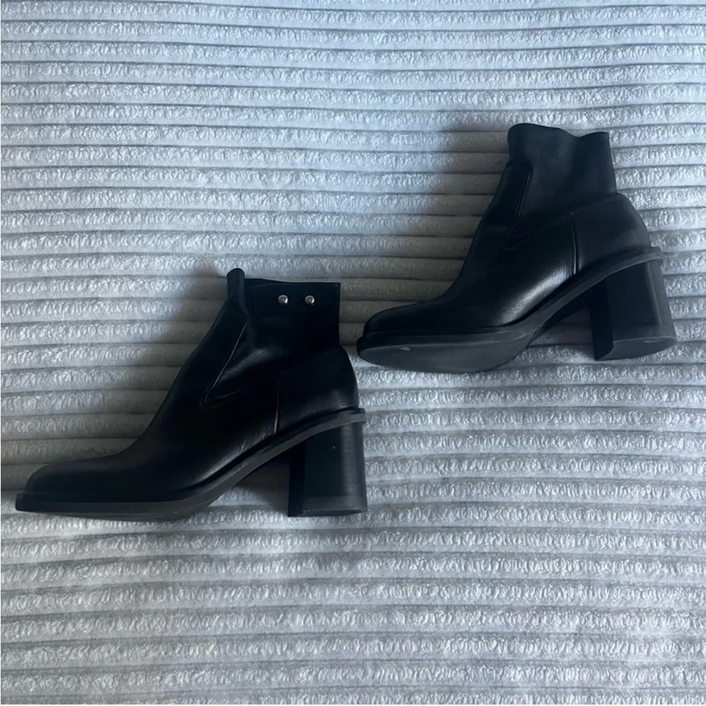 Rag & Bone Black Leather Ankle Boots